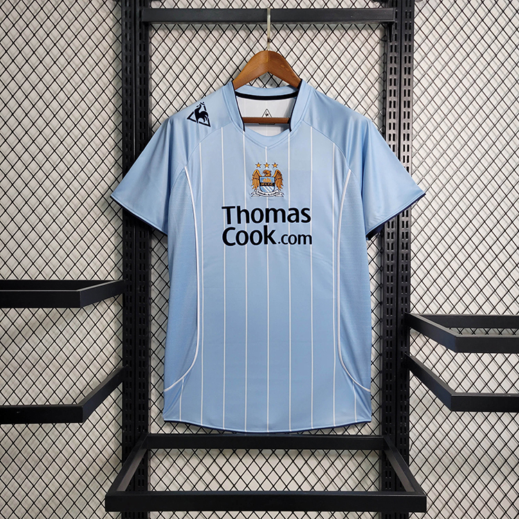 Retro 07-08 Manchester City Home   Football jersey retro