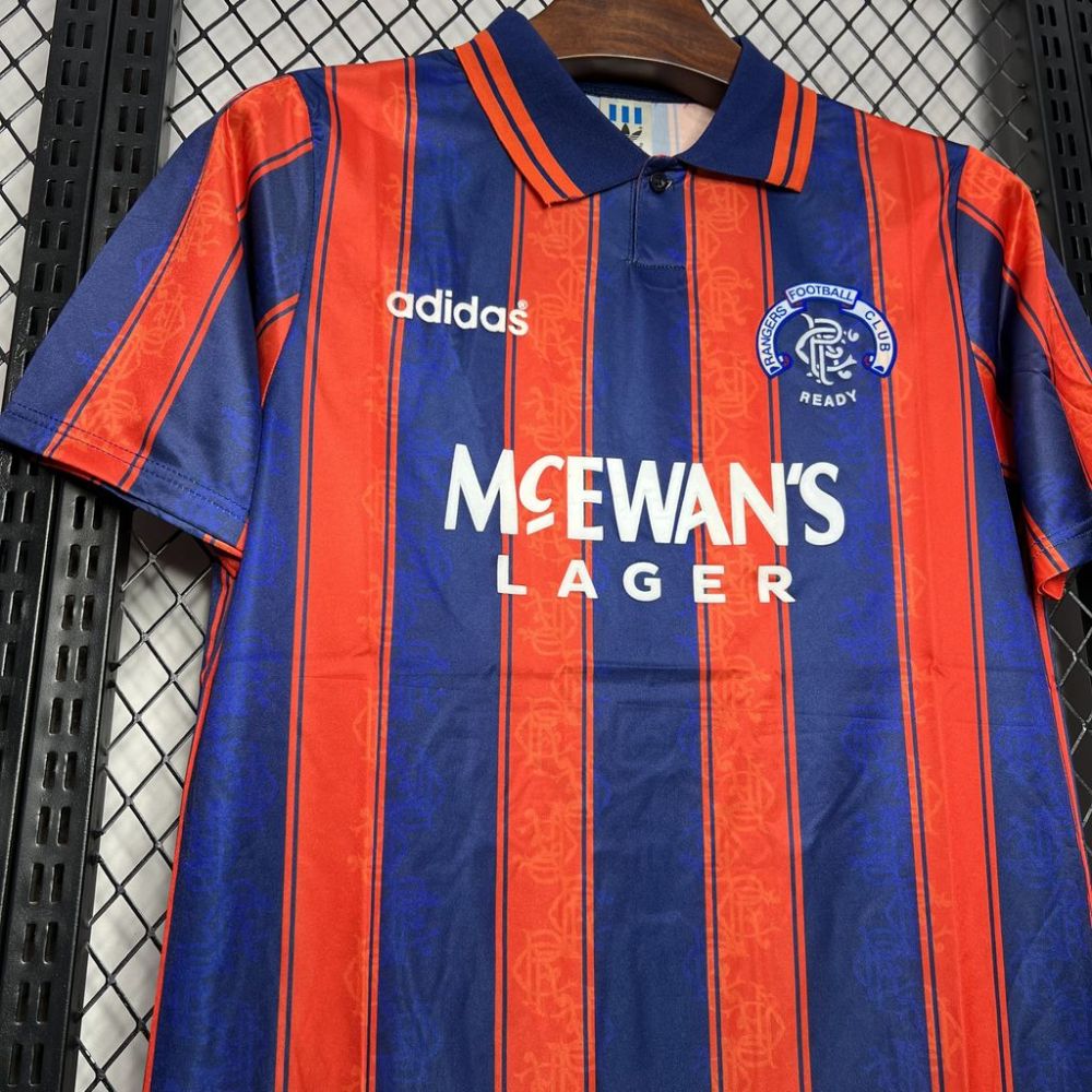 Retro 1993-94 Rangers away football jersey Retro