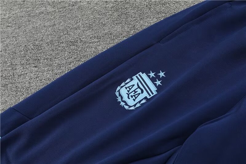 2022/2023 Argentina long zipper jacket royal blue set 1:1 Thai quality