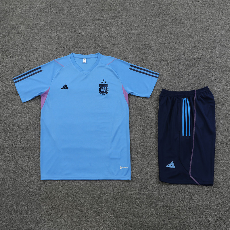 23-24-Argentina short-sleeved training clothes