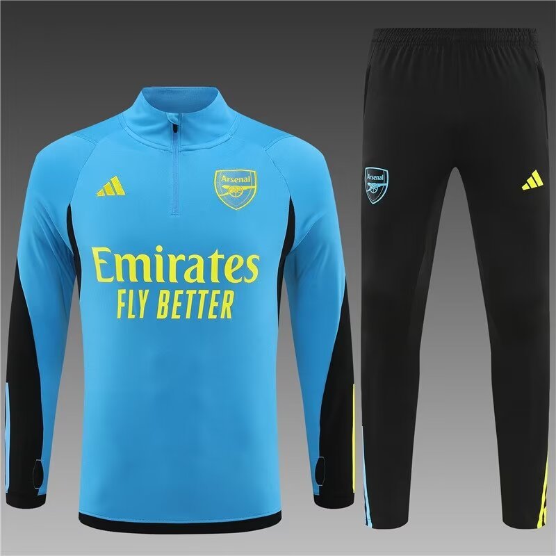 2023/2024 Arsenal Training Wear Light Blue Football Shirt 1:1 Thai Quality Suit?
