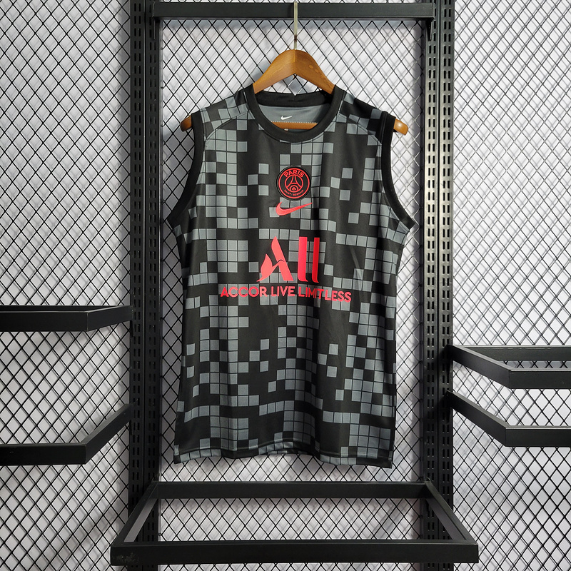 2022 PSG Black Tank Top Training Wear
