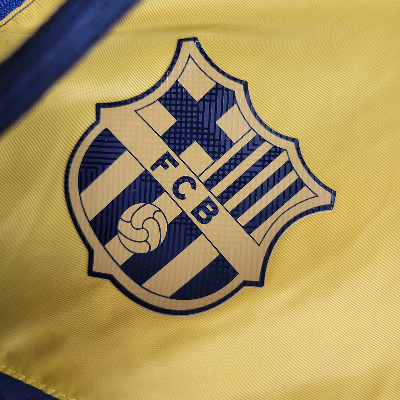 23-24 player windbreaker Barcelona Royal Blue Yellow
