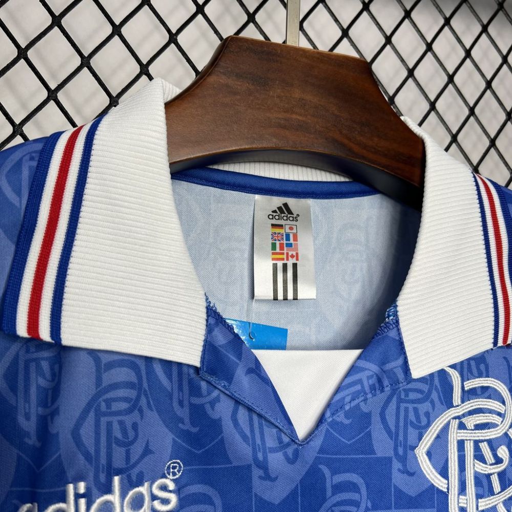 Retro 1996-97 Rangers Home football jersey Retro