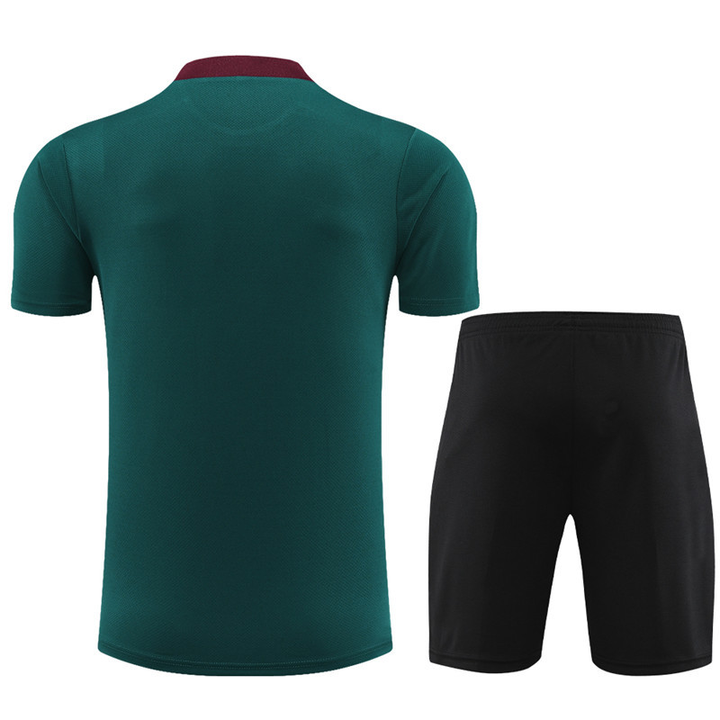 24-25 short sleeve training clothes psg green