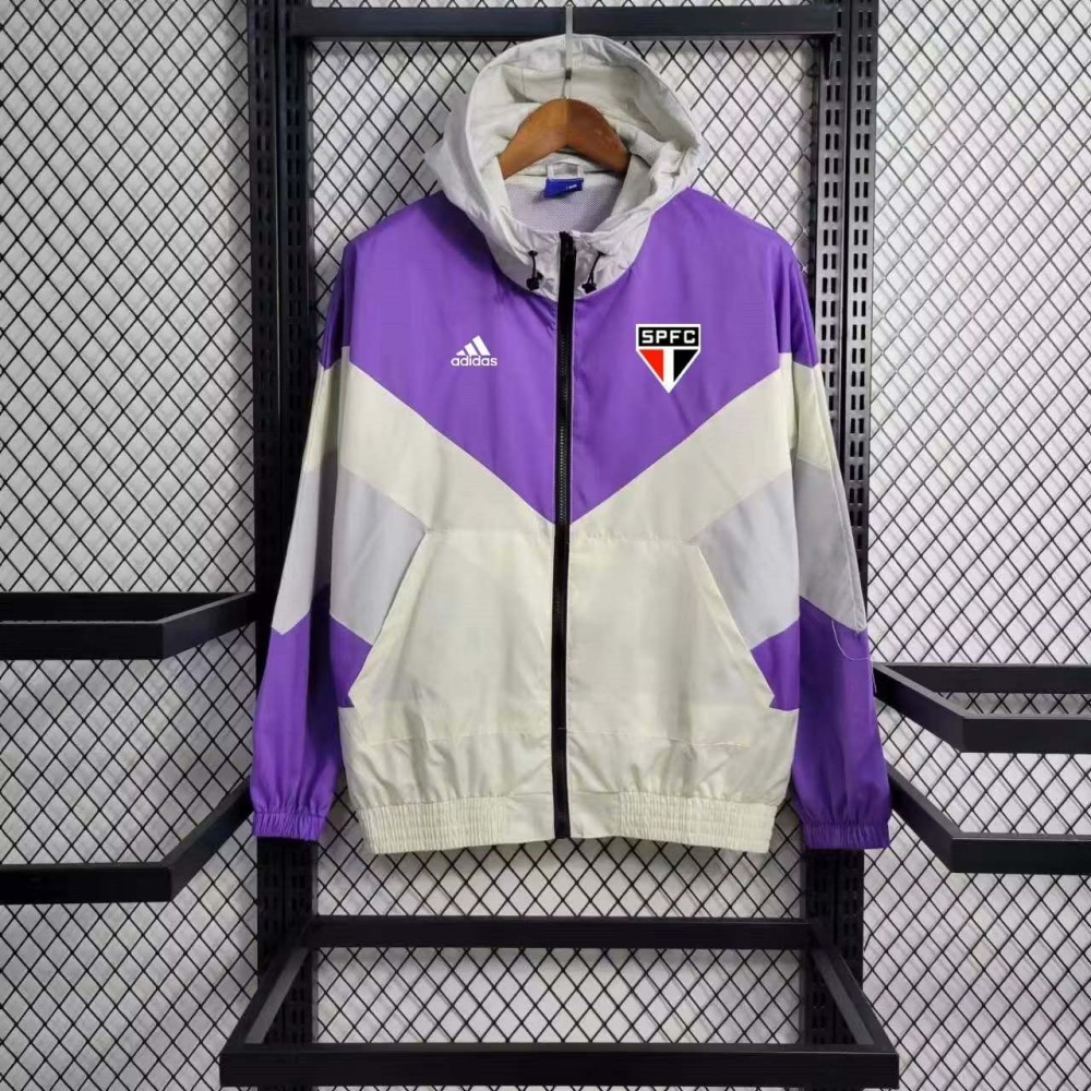 2023 Sao Paulo Windbreaker Purple Soccer Jersey 1:1 Thai Quality