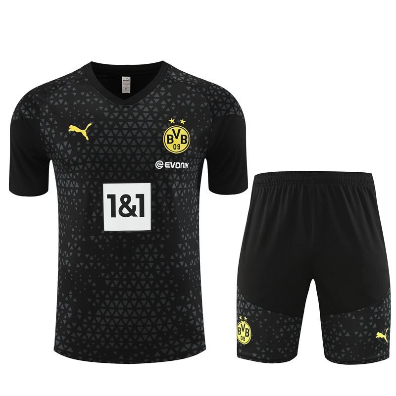 23-24 Short Sleeve Training Wear Dortmund Black