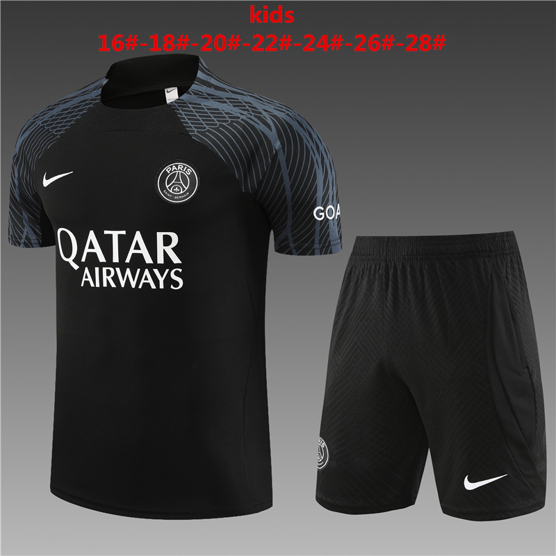 23-24 psg training short sleeve suit