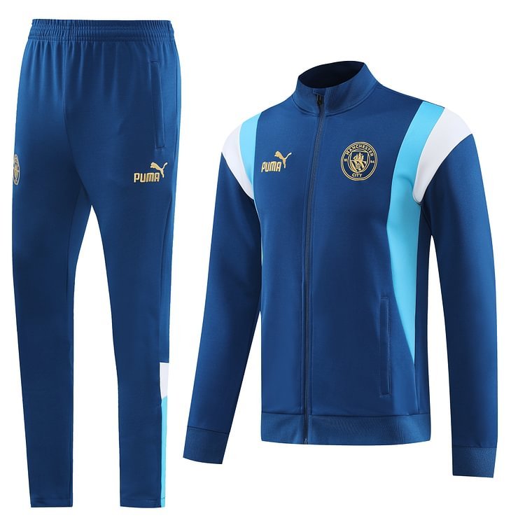 23-24 Manchester City 01 sapphire blue jacket suit