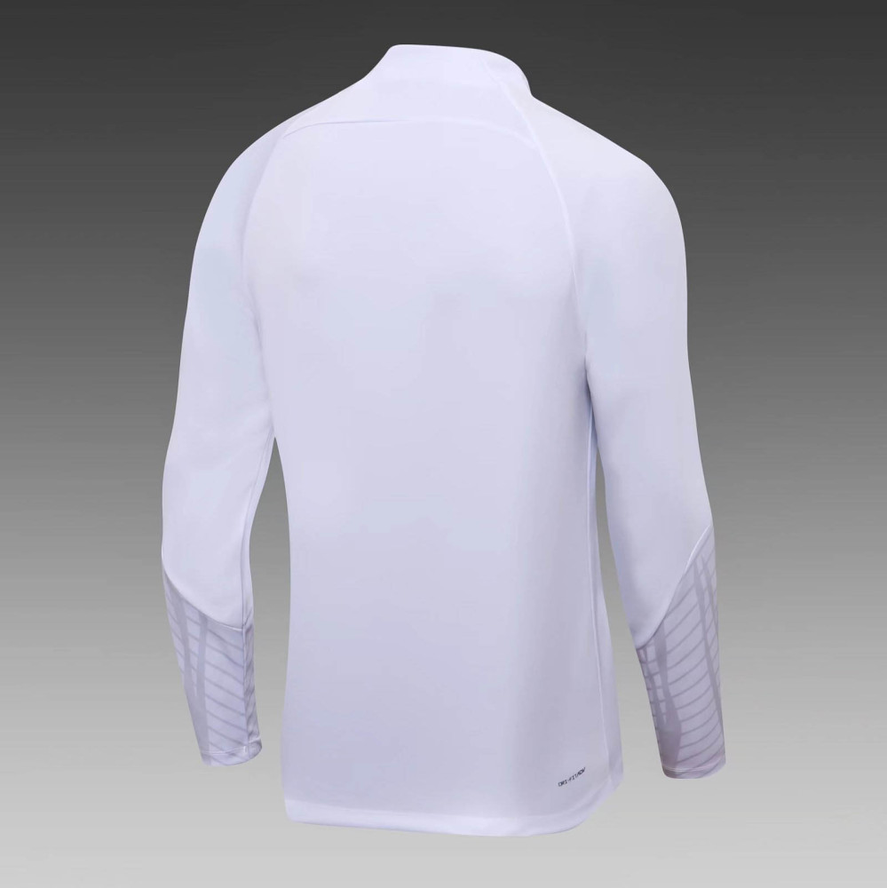 2022/2023 France Half-Pull Training Suit White Football Shirt Set