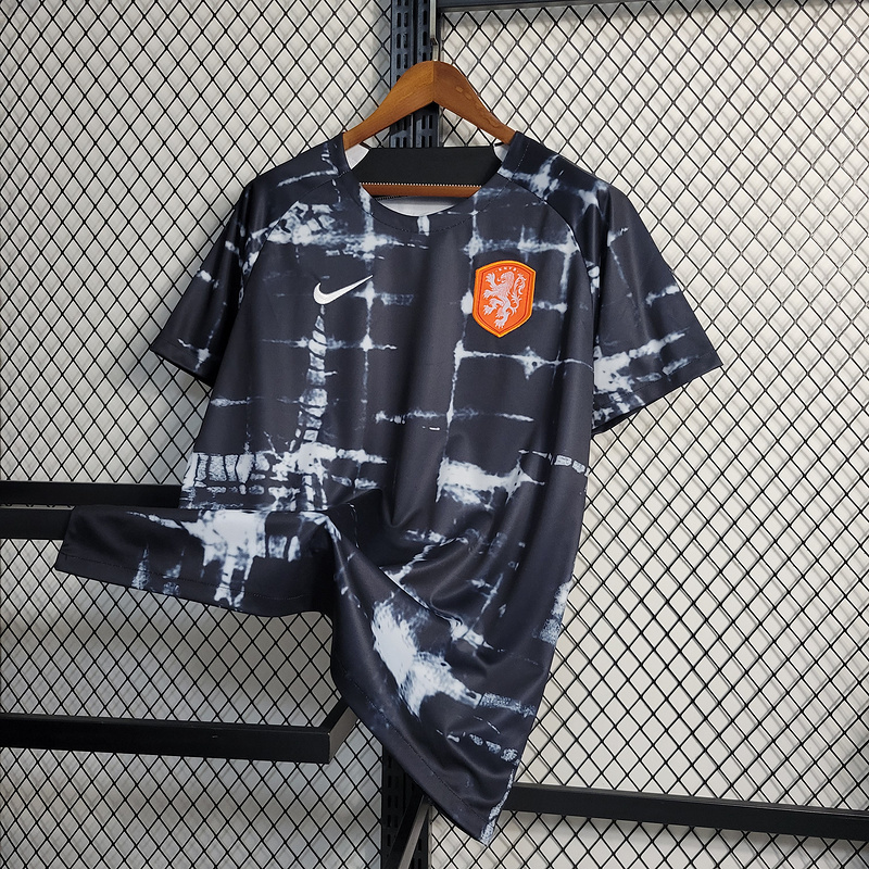22-23 Netherlands Training Shirt Black Size