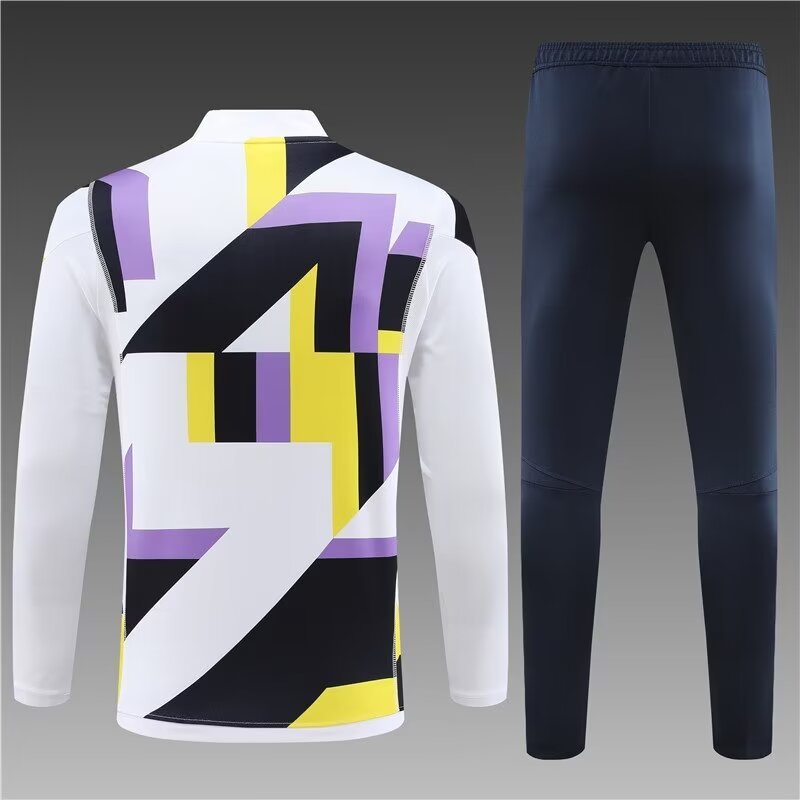 2023/2024 Real Madrid half-pull training uniform camouflage color suit 1:1 Thai quality suit