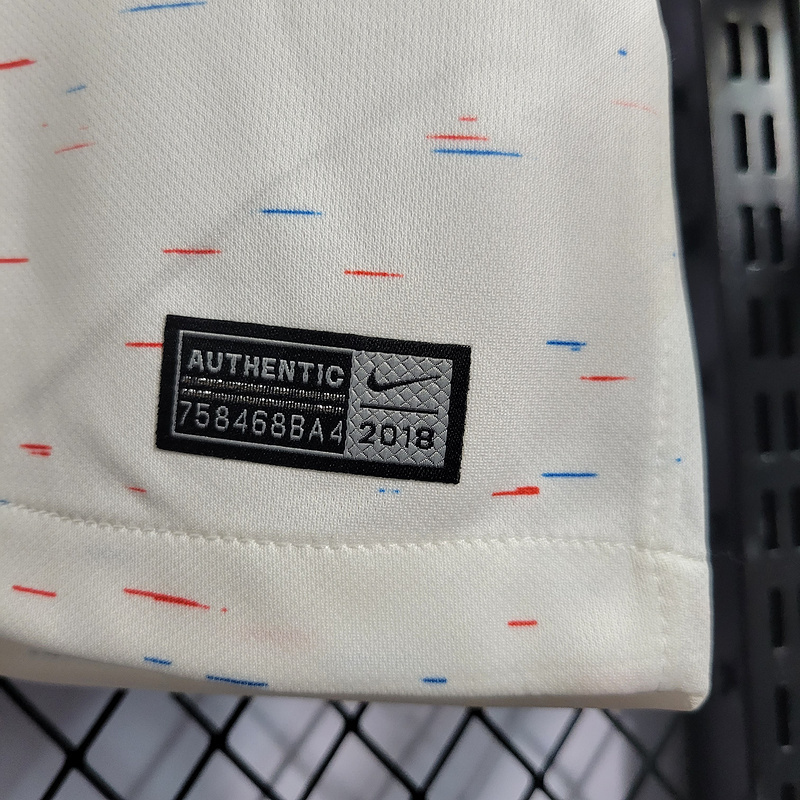 2018 France away white Mbappe #10 Griezmann Coman Kante Pogba Soccer Jersey