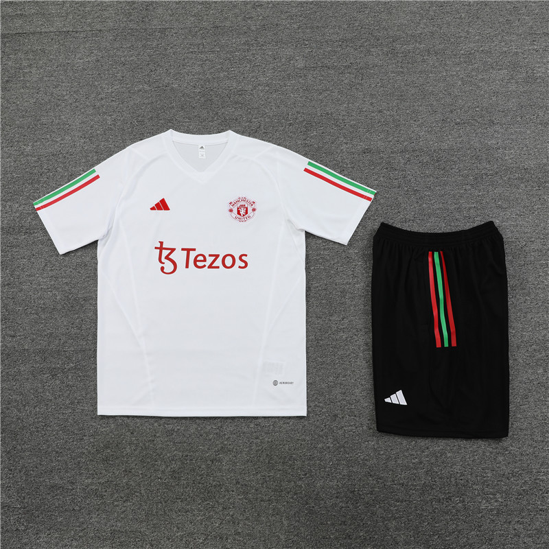 23-24-Manchester United short-sleeved training suit