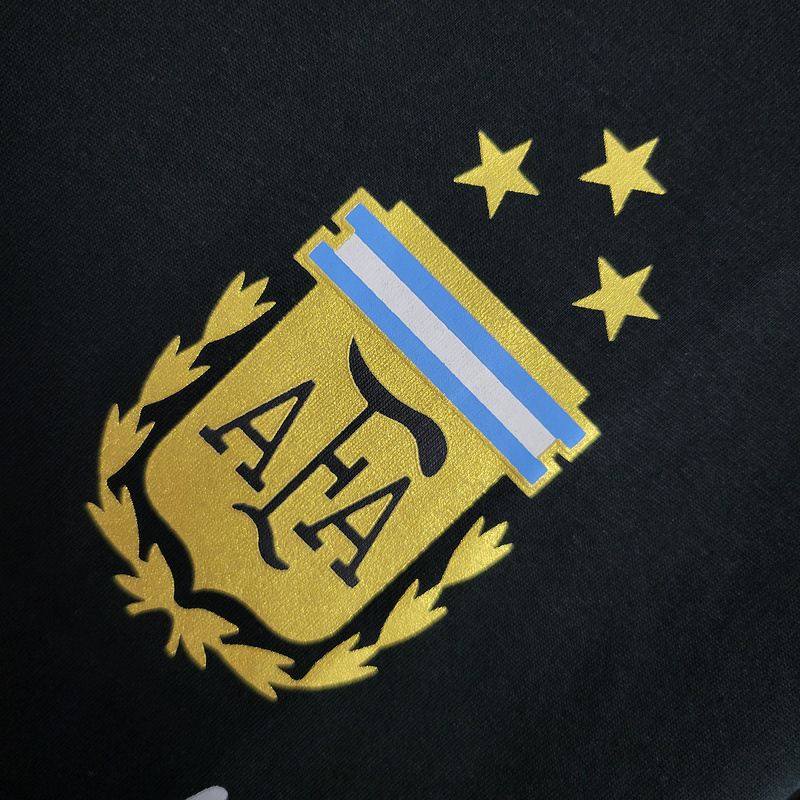 2023 Argentina black casual shirt