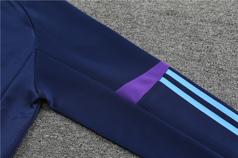 2022 Argentina Blue Long Pull Jacket Training Wear