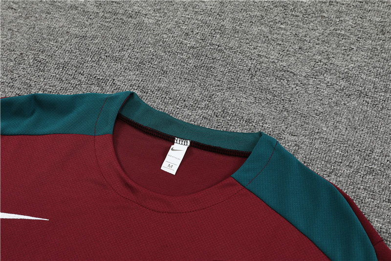 24-25 short-sleeved training clothes psg maroon