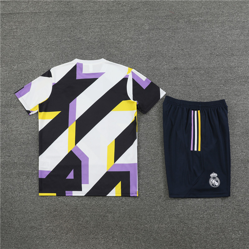 23-24 Real Madrid Camouflage Training Short Sleeve Suit