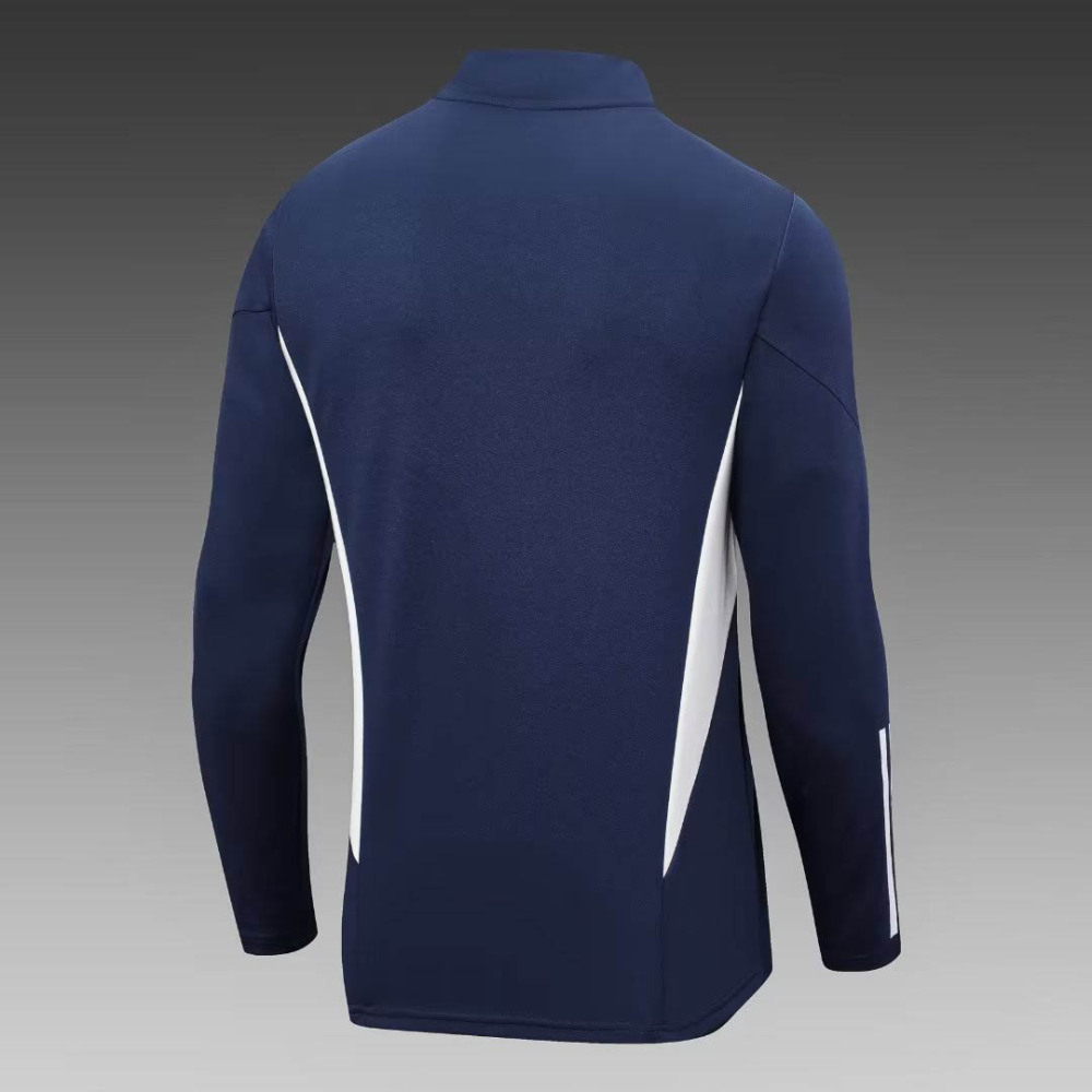 2023/2024 Italy Half-Pull Training Suit Royal Blue Soccer Shirt Set
