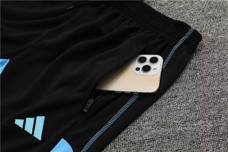 2023/2024 Argentina half-pull training uniform white camouflage jersey set