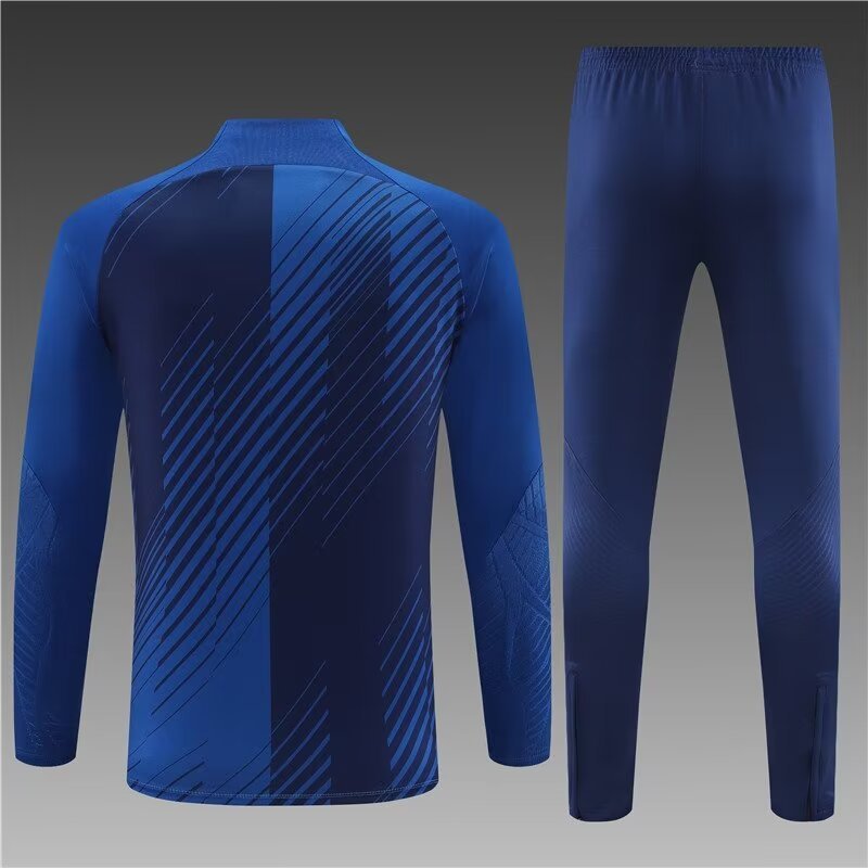 2023/2024 Barcelona half-pull training suit blue suit 1:1 Thai quality
