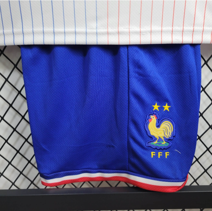 2024-25 France Away KIDS CAMAVINGA  GRIEZMANN GIROUD MBAPPE DEMBELE T. HERNANDEZ Football jersey