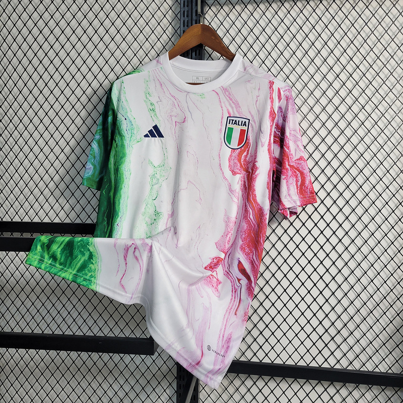 2023-24 Italy training uniform pink  VERRATTI BARELLA ADRIAN VERRATTI DEL PIRO Football jersey