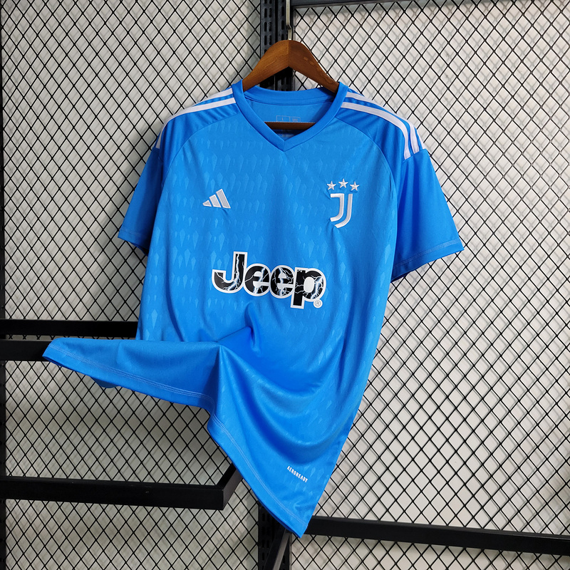 2023-24 Juventus Blue Goalkeeper  CHIESA VLAHOVIC POGBA KOSTIC Football jersey