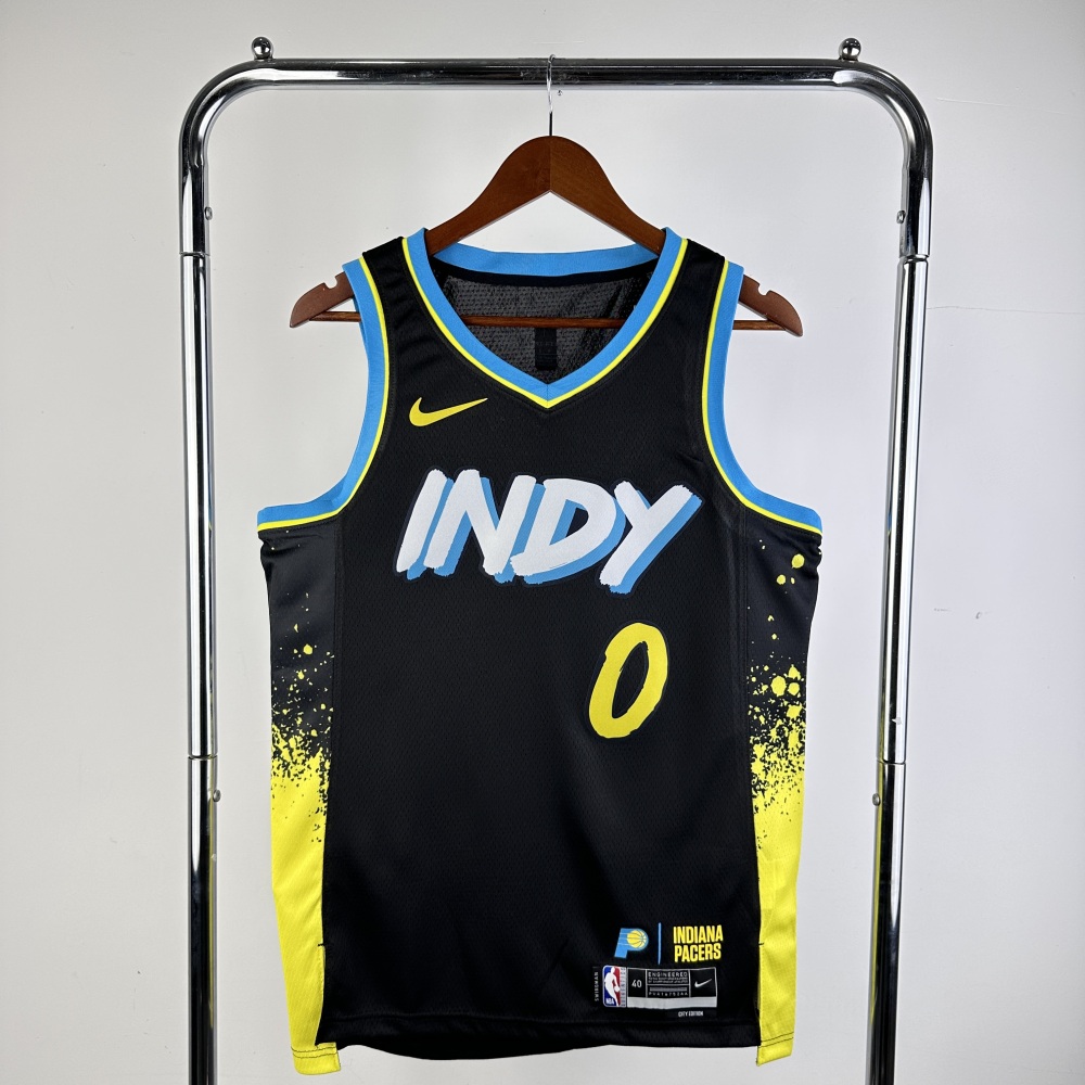 24 Season Indiana Pacers City Edition 0 Halliburton