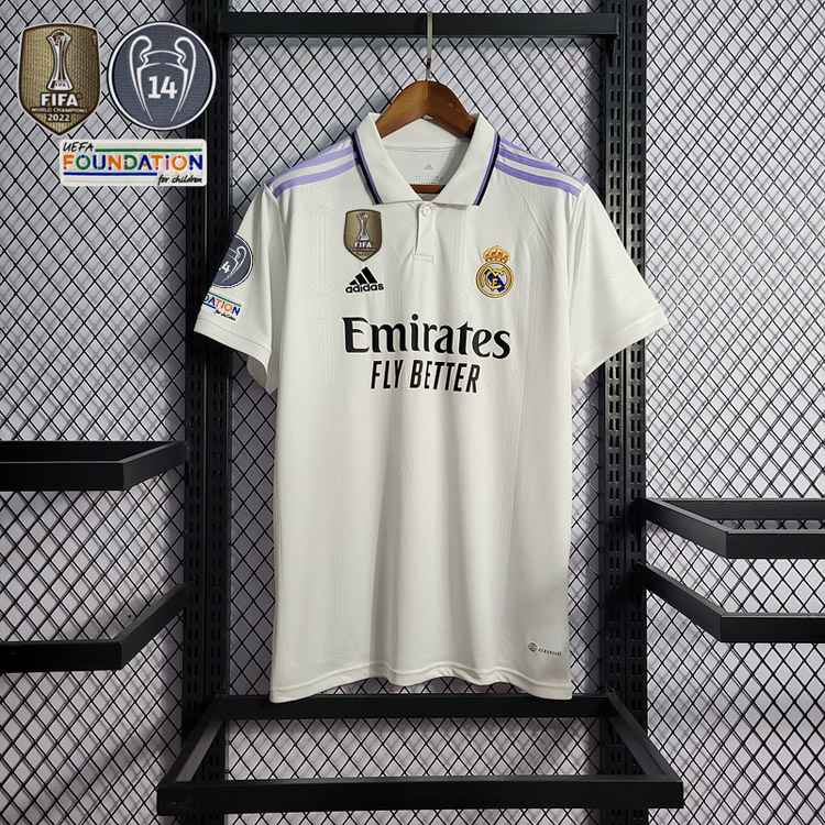 2022-23 Real Madrid home Benzema vini jr. KROOS MODRIC Football jersey