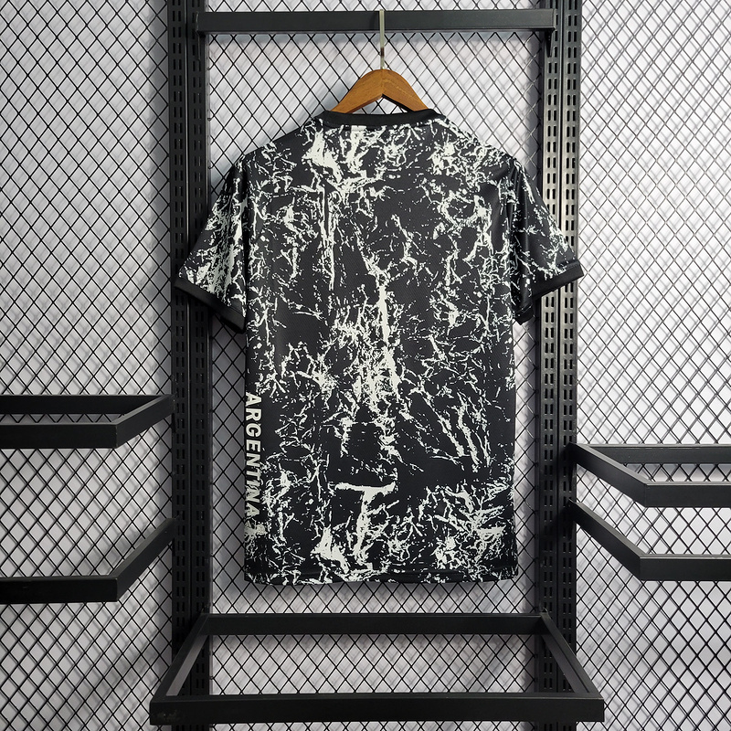 2022 Argentina black and white pre-match training suit