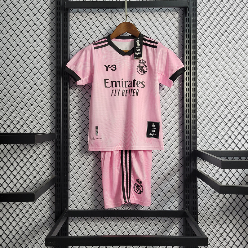 2022-23 Kids Real Madrid Pink Y3 Benzema vini jr. KROOS MODRIC Football jersey