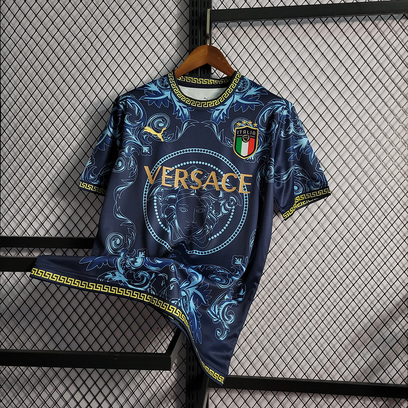 2022 Italy x Versace blue  Jersey