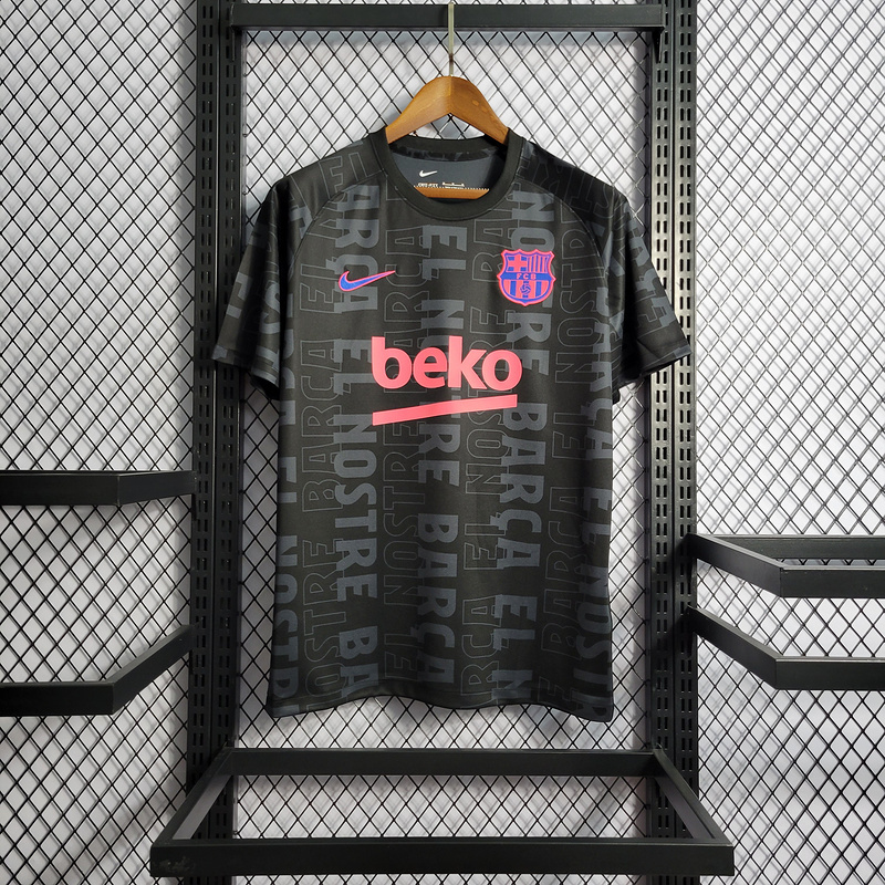 2022 Barcelona Black Training Suit Football jersey