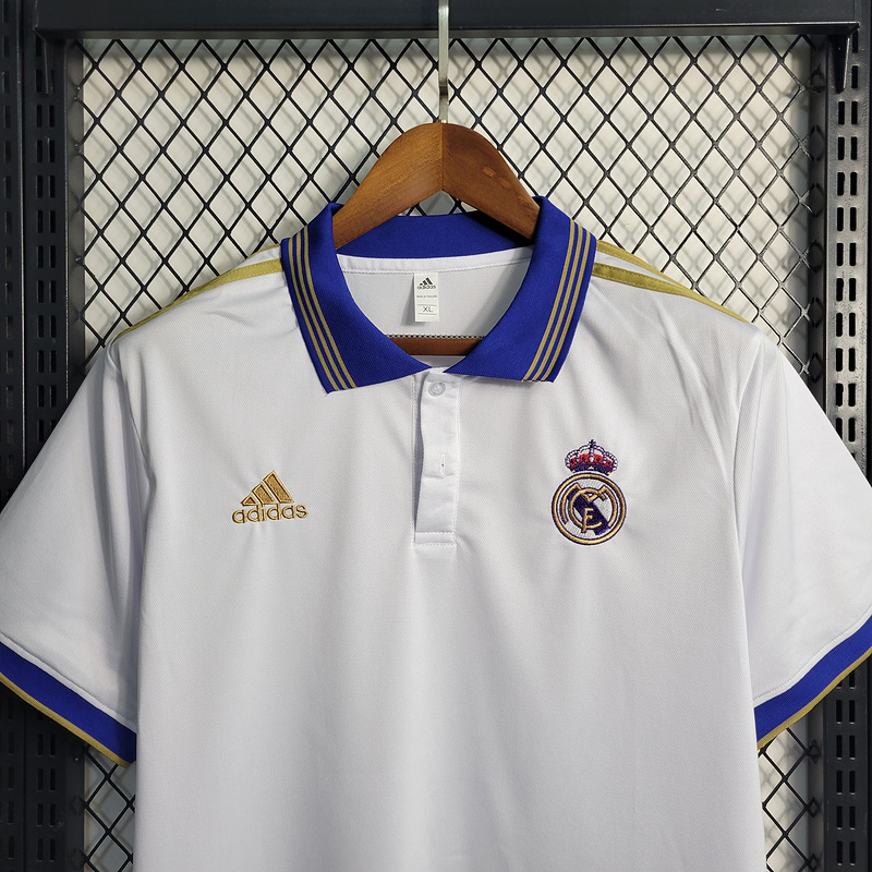 2023-24 Real Madrid White POLO  VALVERDE MODRIC VINI JR. BELLINGHAM CARVAJAL Football jersey