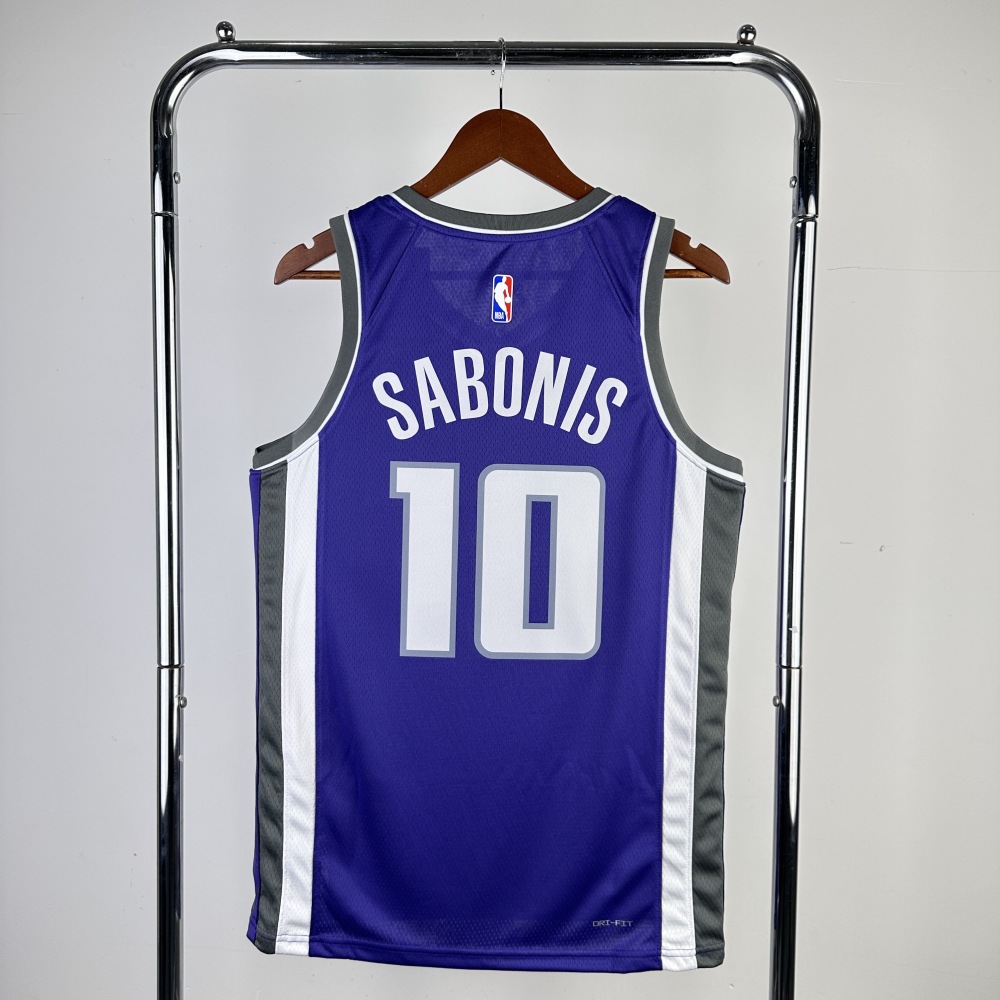 23 Season Sacramento Kings away purple 10 Sabonis