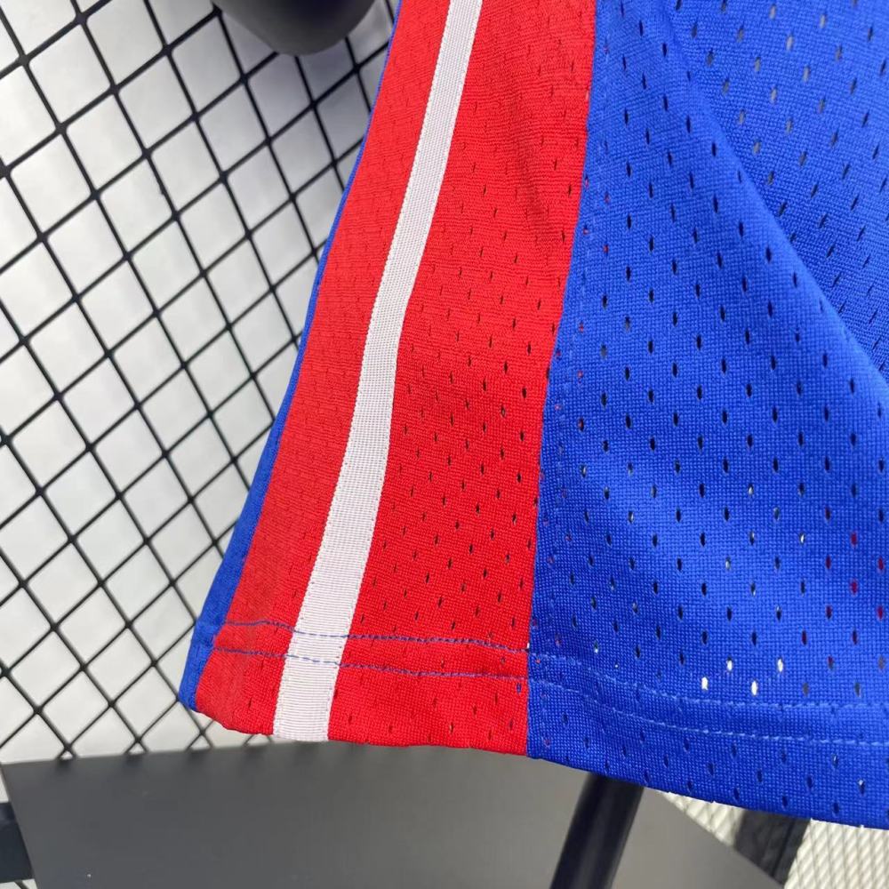 Detroit Pistons MN Retro 1988-89 Season Blue 1 IVERSON