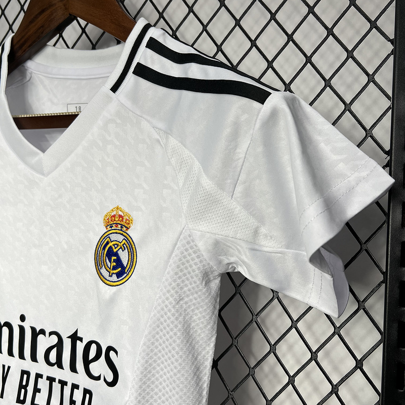 2024-25 Real Madrid Home Kids Soccer Jersey