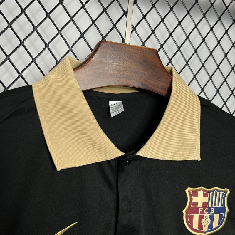 2024-25 Barcelona Polo Black Football jersey