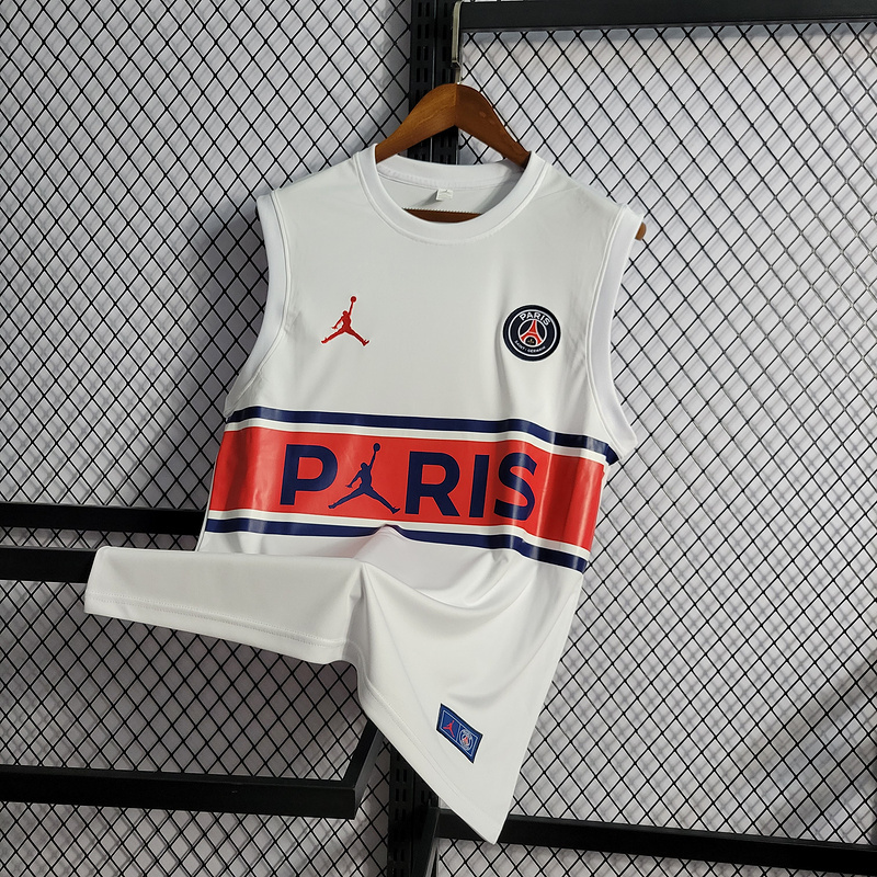 22-23 PSG Jordan Paris White Tank Top