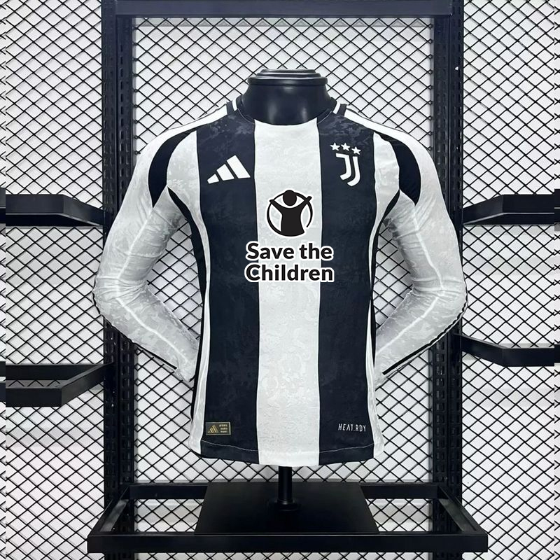 Player Long Sleeves 2024-25 Juventus Home VLAHOVIC Football jersey