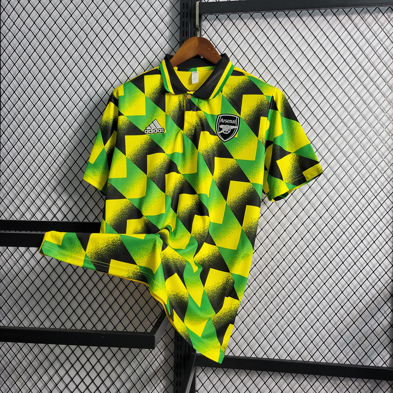 22-23 POLO Arsenal Check Yellow
