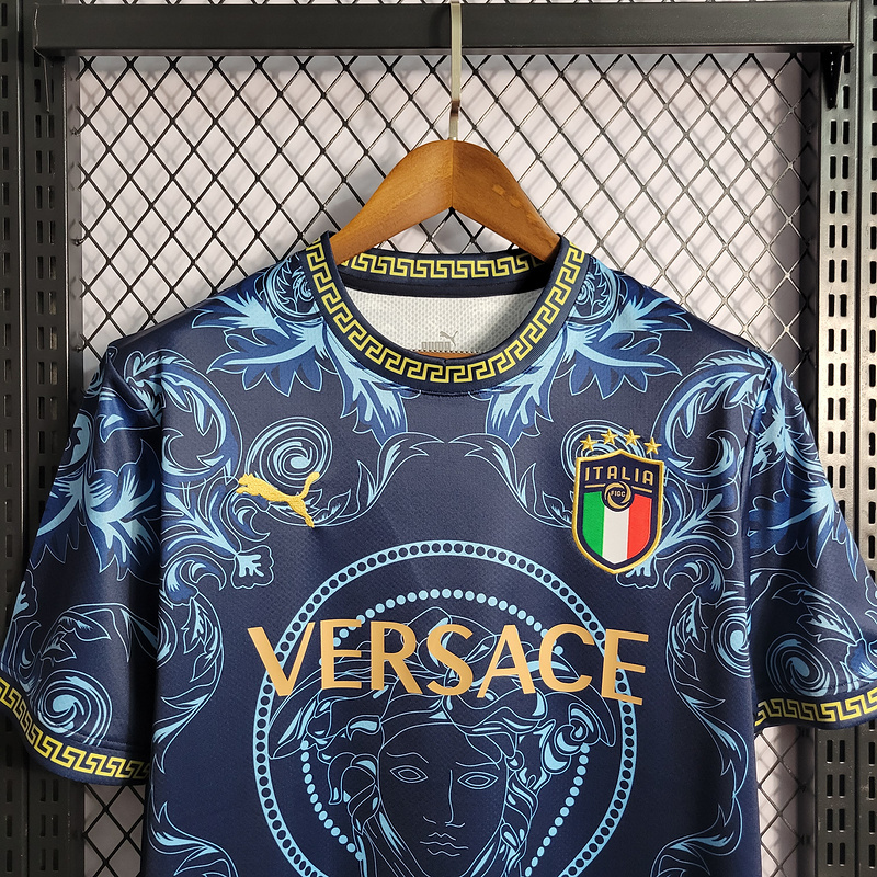 2022 Italy x Versace blue  Jersey