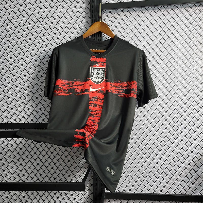 2022 England Pre-Game Black Football jersey