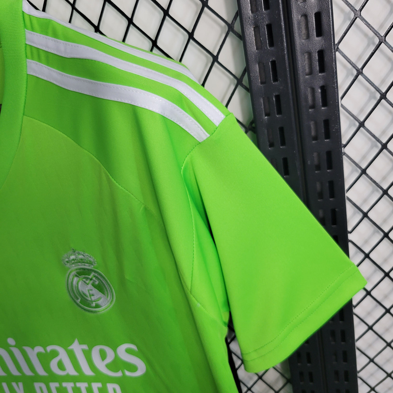 2023-24 Real Madrid goalkeeper green  COURTOIS Football jersey
