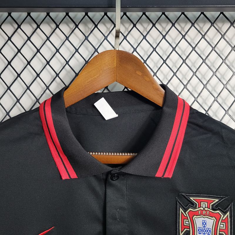 23-24 PORTUGAL BLACK POLO