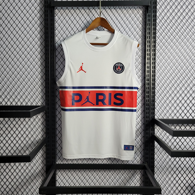22-23 PSG Jordan Paris White Tank Top