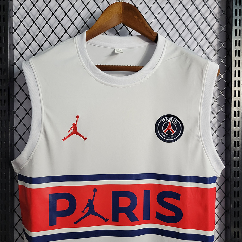 22-23 PSG Jordan Paris White Tank Top
