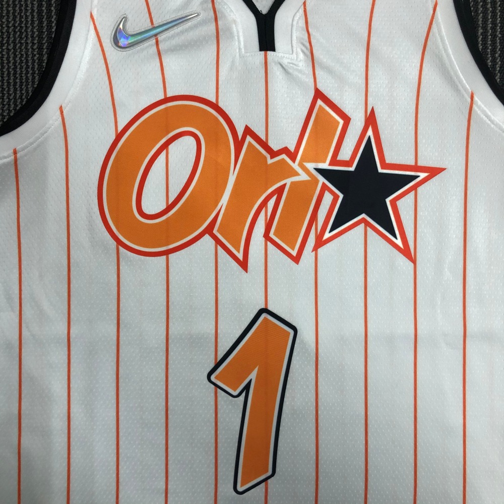 75th Anniversary Orlando Magic White Orange 1 McGrady
