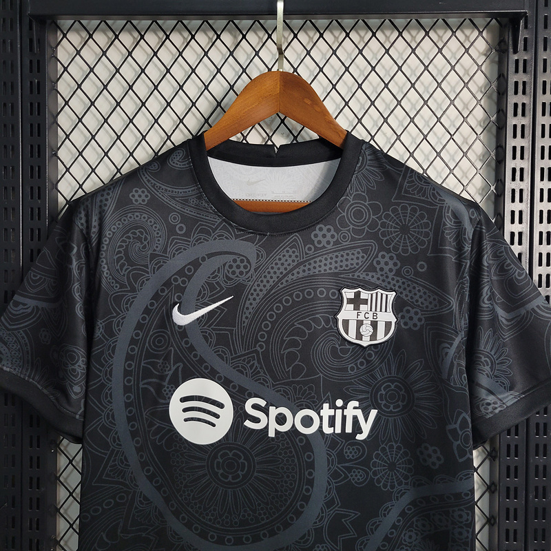 2023-24 Barcelona Black Special Edition  GAVI LEWANDOWSKI F. DE JONG PEDRI FERMíN Football jersey